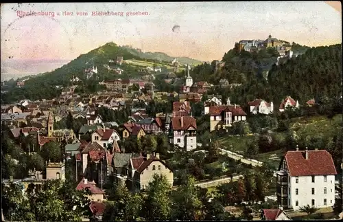 Ak Blankenburg am Harz, Gesamtansicht, vom Eichenberg