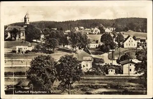 Ak Rautenkranz im Vogtland, Blick auf den Ort