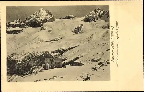 Ak Brandberg im Zillertal in Tirol, Zillergründl, Plauener Hütte, mit Kuchelmoos- u. Reichenspitze