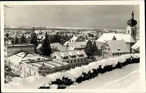 Ak Dornbirn in Vorarlberg, Oberdorf im Schnee