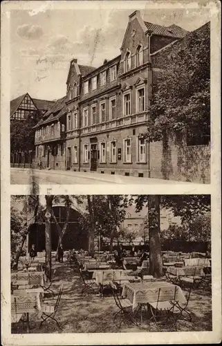 Ak Hildesheim in Niedersachsen, Katholisches Vereinshaus, Gartenpartie