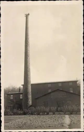 Foto Ak Albersdorf in Dithmarschen, Müllerei Genossenschaft, Schornstein