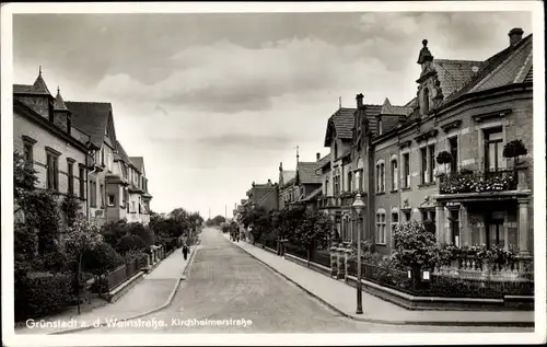Ak Grünstadt an der Weinstraße Pfalz, Kirchheimer Straße