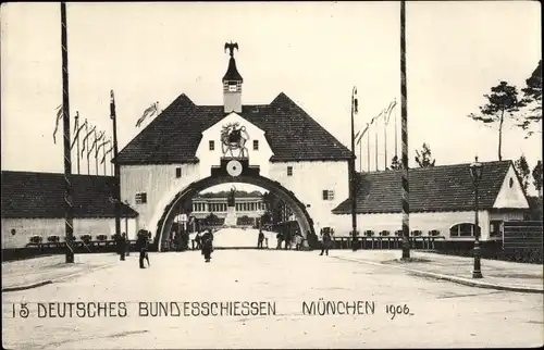 Ak München, 15. Deutsches Bundesschießen 1906, Festhalle