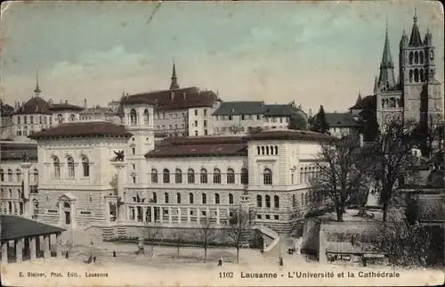 Ak Lausanne Kanton Waadt, L'Universite et la Cathedrale