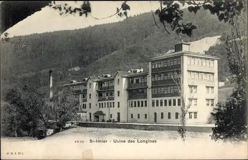 Ak Saint Imier Kanton Bern, Usine des Longines