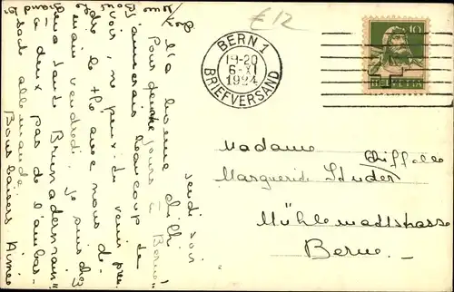 Foto Ak Bern Stadt Schweiz, Villa
