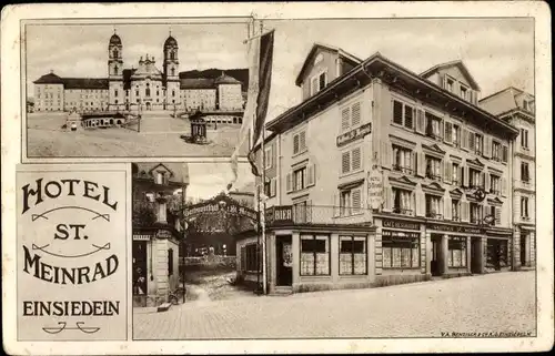 Ak Einsiedeln Kanton Schwyz Schweiz, Hotel St. Meinrad