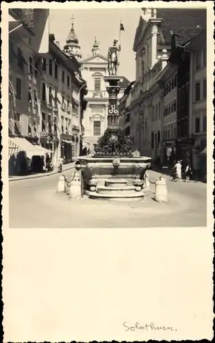 Foto Ak Solothurn Stadt Schweiz, Stadtansicht, Denkmal
