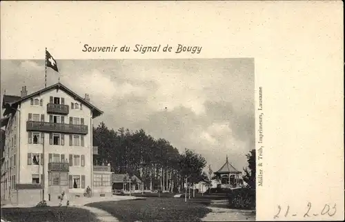 Ak Bougy Villars Kanton Waadt, Souvenir du Signal de Bougy, Hotel