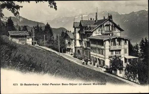 Ak Beatenberg Kanton Bern, Hotel Pension Beau Sejour, ci-devant Waldrand