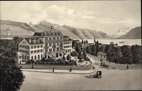 Ak Vevey Kanton Waadt, Hotel Beau Sejour