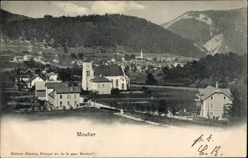 Ak Moutier Jura bernois Kanton Bern, Gesamtansicht