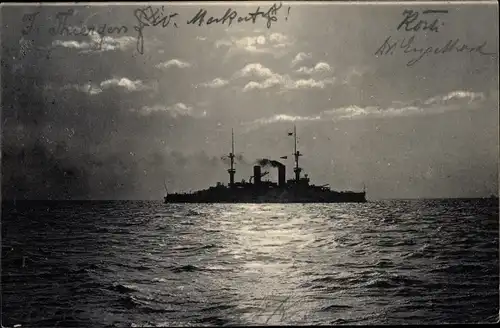 Ak Deutsches Kriegsschiff, Kaiserliche Marine