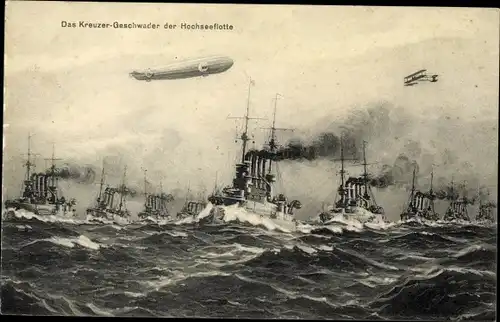 Ak Kreuzergeschwader der Hochseeflotte, Deutsche Kriegsschiffe, Zeppelin