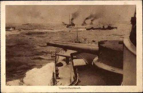 Ak Torpedo Durchbruch, Deutsche Kriegsschiffe