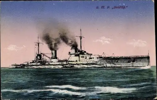 Ak Deutsches Kriegsschiff, SMS Seydlitz, Großer Kreuzer, Kaiserliche Marine