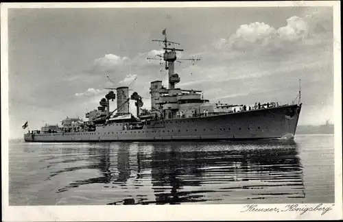 Ak Deutsches Kriegsschiff, Kreuzer Königsberg, Reichsmarine
