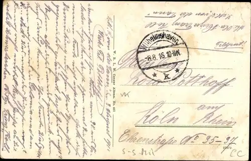 Ak Deutsches Kriegsschiff, SMS Von der Tann, Panzerkreuzer