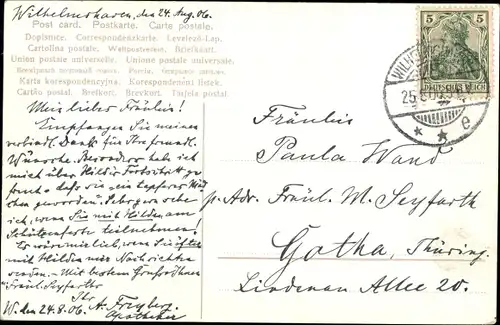Ak Deutsches Kriegsschiff, SMS Wittelsbach, Linienschiff, Kaiserliche Marine