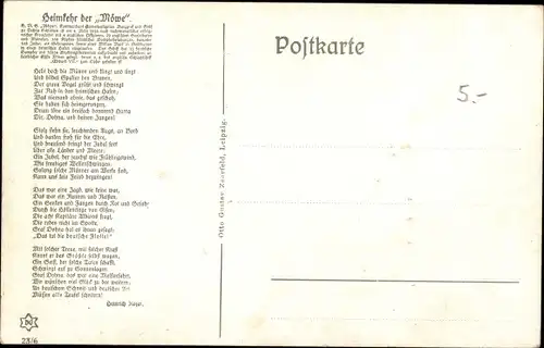 Ak Seeleute der heimgekehrten SMS Möwe, Graf zu Dohna Schlodien, Besatzung, Novitas 23 6