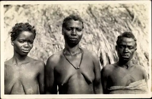 Ak Elfenbeinküste, Femmes Gagou, barbusige Frauen