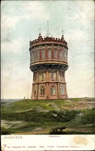 Ak Overveen Bloemendaal Nordholland Niederlande, Watertoren