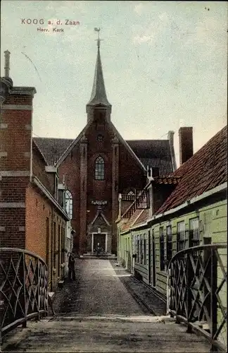 Ak Koog aan de Zaan Nordholland Niederlande, Herv. Kerk