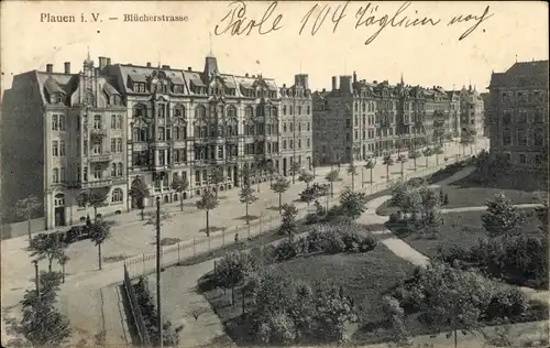 Ak Plauen im Vogtland, Blücherstraße