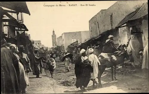 Ak Rabat Marokko, Rue El Souika