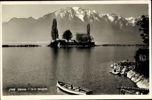 Ak Clarens Montreux Kanton Waadt, L'Ile de Salagnon