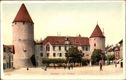 Ak Yverdon les Bains Kanton Waadt, Le Chateau