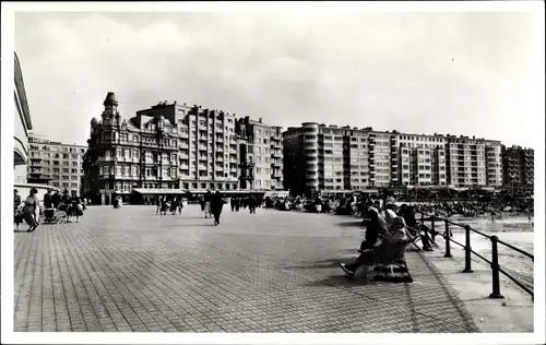 Ak Oostende Ostende Westflandern, Hotels op de Zeedijk