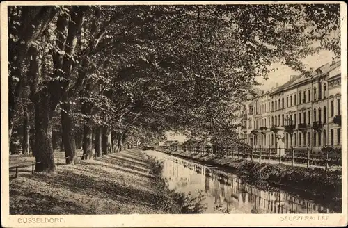 Ak Düsseldorf am Rhein, Seufzerallee