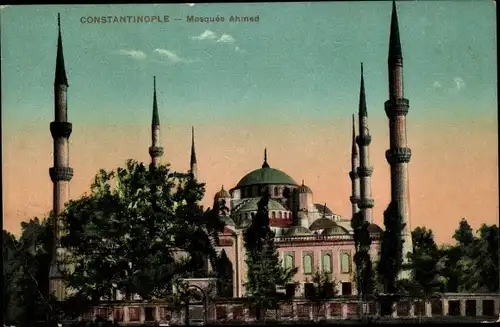 Ak Istanbul Konstantinopel Türkei, Mosquée Ahmed