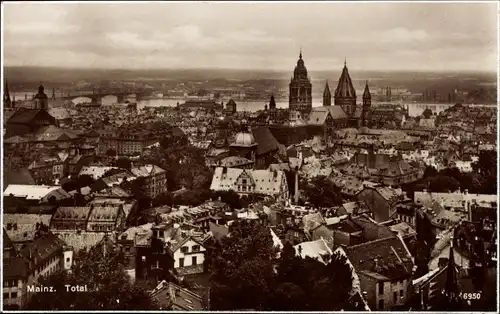 Ak Mainz am Rhein, Totalansicht