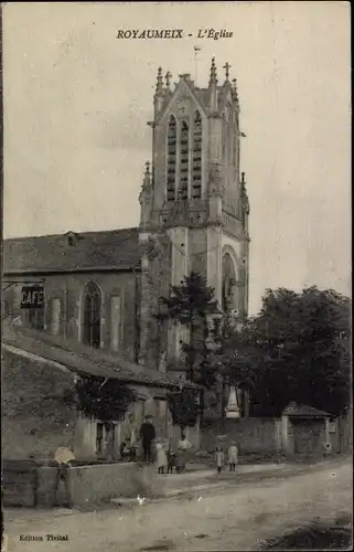 Ak Royaumeix Meurthe et Moselle, L'Eglise, Kirche, Außenansicht