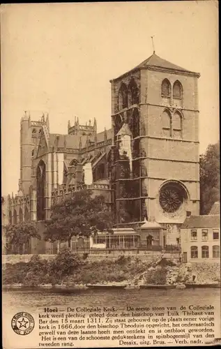 Ak Huy Wallonien Lüttich, De Collegiale Kerk