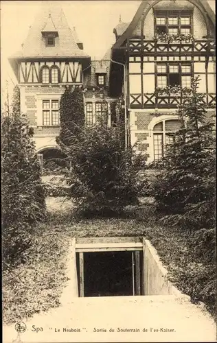 Ak Spa Wallonien Lüttich, La Neubois,  Sotie du Soutterrain de l´Ex-Kaiser