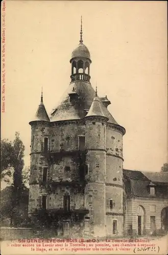 Ak Sainte Genevieve des Bois Essonne, La Tourelle du Chateau