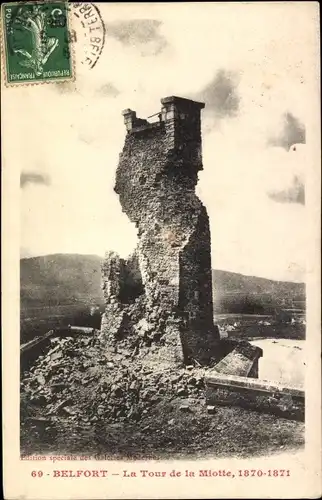 Ak Belfort Beffert Beffort Territoire de Belfort, La Tour de la Miotte, 1870-1871