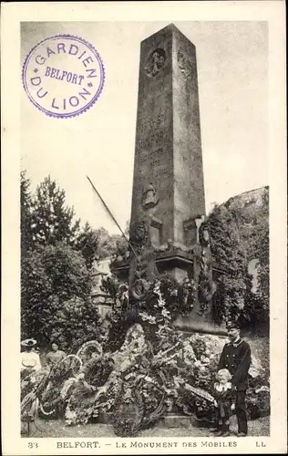 Ak Belfort Beffert Beffort Territoire de Belfort, Le Monument des Mobiles