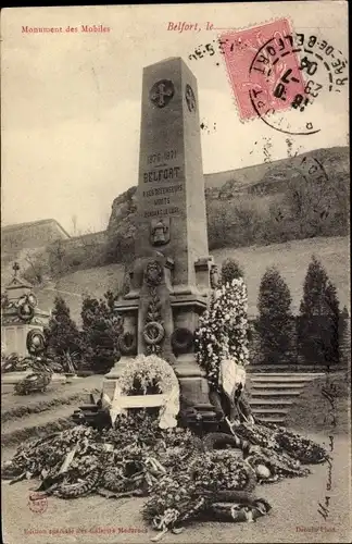 Ak Belfort Beffert Beffort Territoire de Belfort, Monument des Mobiles