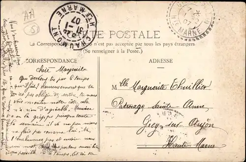 Ak Chaumont Haute-Marne, Aux Enfants de la Haute-Marne, morts pour la Patrie