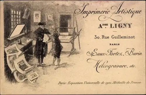 Ak Paris XIV Observatoire,  Imprimerie Artistique, A. Ligny