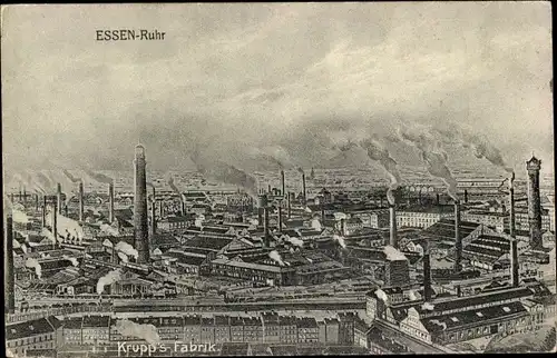 Ak Essen im Ruhrgebiet, Krupp-Gussstahlfabrik