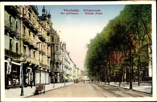 Ak Wiesbaden in Hessen, Wilhelmstraße, Friseur