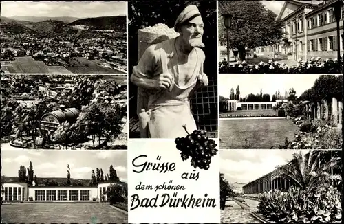 Ak Bad Dürkheim in der Pfalz, Naturweinschenke Dürkheimer Fass, Kolonnade, Gesamtansicht