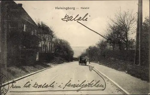 Ak Hälsingborg Helsingborg Schweden, Halalid, Straße