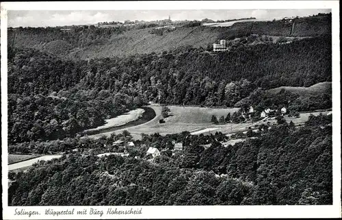 Ak Solingen in Nordrhein Westfalen, Wuppertal mit Burg Hohenscheid